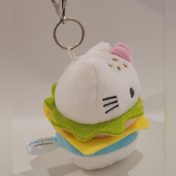 Sanrio Hello Kitty hamburger keychain plush - Picture 2 of 2